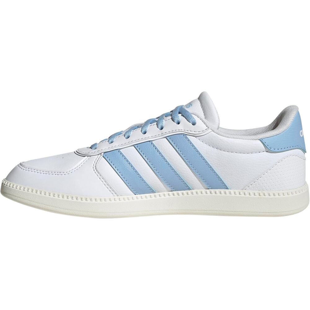 NWT adidas Women's Breaknet Sleek Sneaker, White/Blue/Off White-SZ 9 - Picture 3 of 7